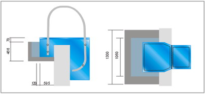 Swimming pool water Wall hund filtration unit