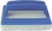 Scrubber pad brush