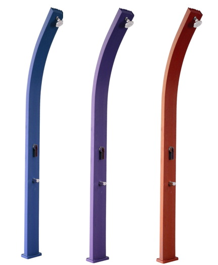 Black Violet Blue Orange spraying solar water shower