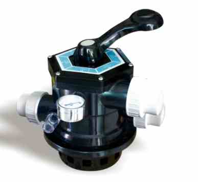 Top Multi-port Valve T 1.5 inch Valve 6 positions Molded ABS